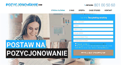 Desktop Screenshot of pozycjonowanie.com