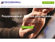 Tablet Screenshot of pozycjonowanie.pl